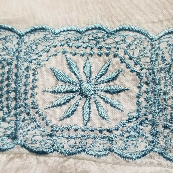 Voile Beautiful White Tunic 100% cotton - Size L - Picture 5 of 5